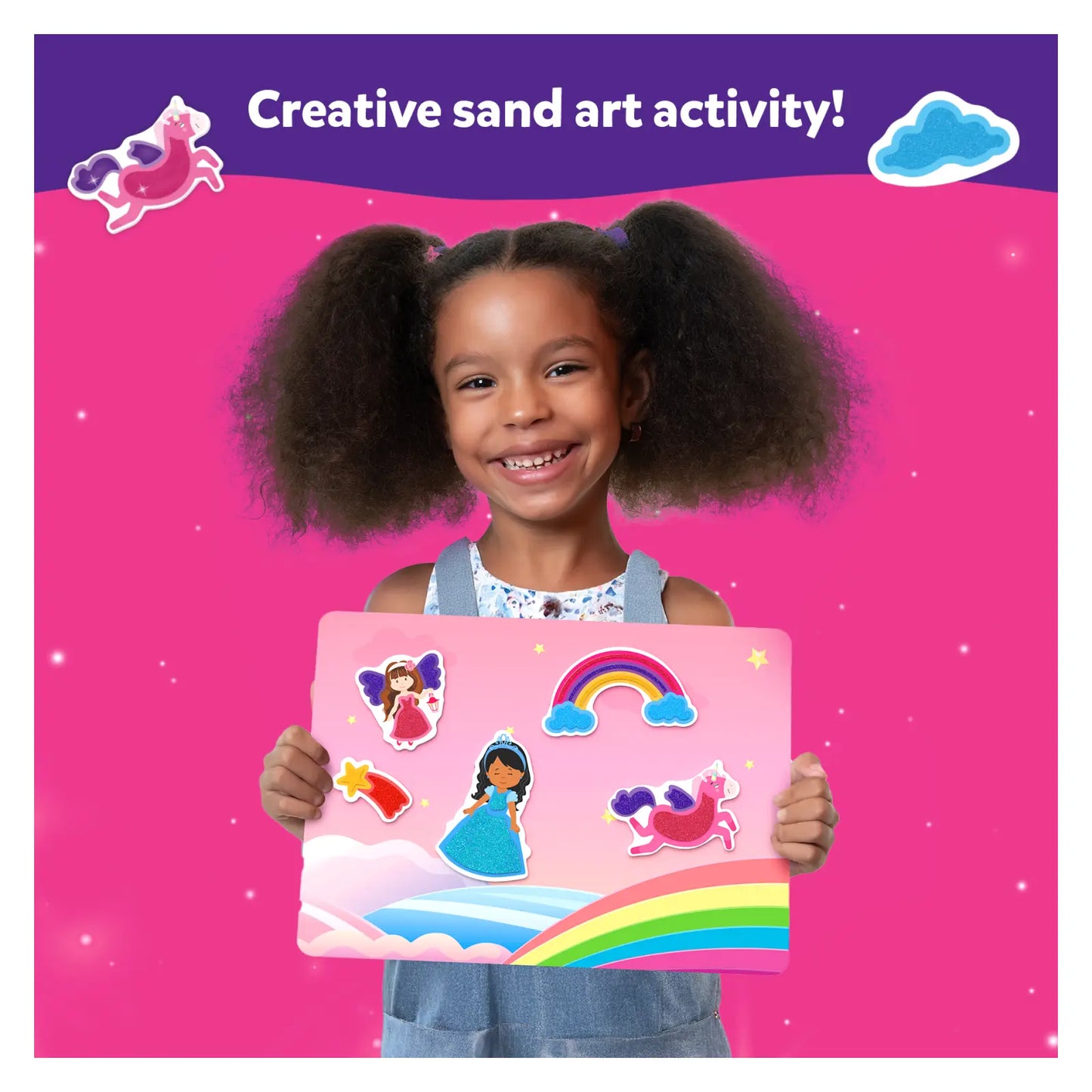 Sand-Tastic Art Unicorns & Princesses | Controlled-Mess Sand Art (ages 4-10)