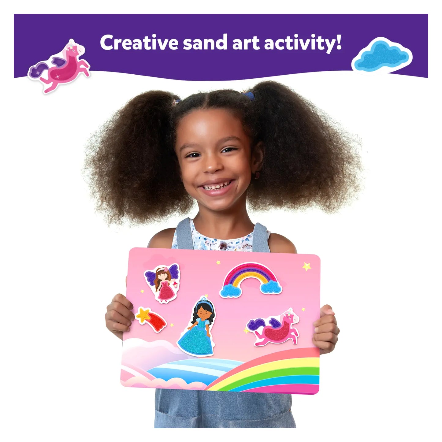 Sand-Tastic Art Unicorns & Princesses | Controlled-Mess Sand Art (ages 4-10)