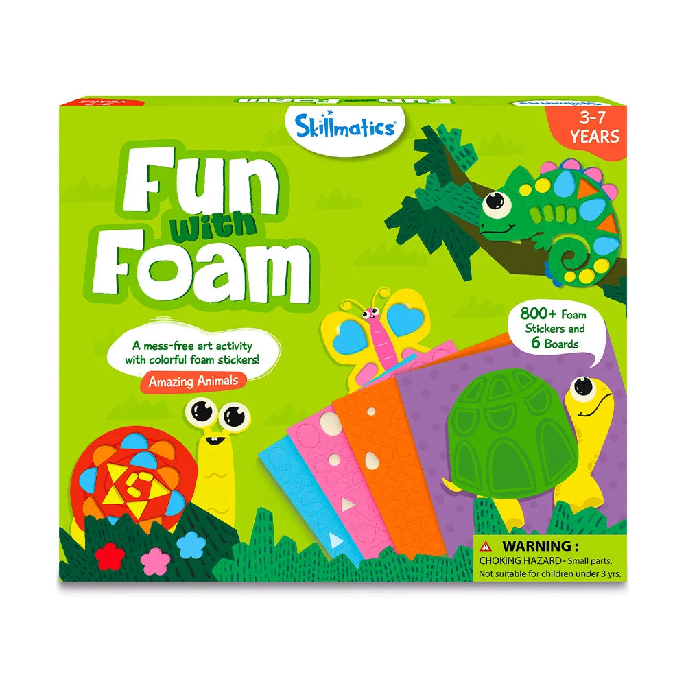 Fun with Foam: Amazing Animals | No Mess Sticker Art (ages 3-7)