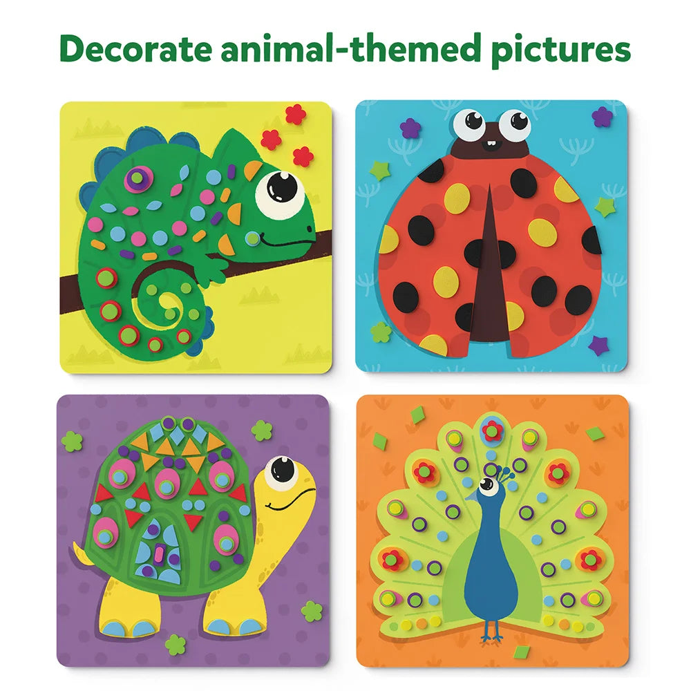 Fun with Foam: Amazing Animals | No Mess Sticker Art (ages 3-7)