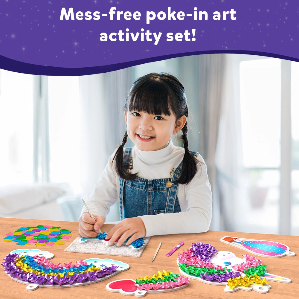 Poke-in Art: Magical Unicorn Dream Decor | Mess-Free Art for Kids (ages 4-9)