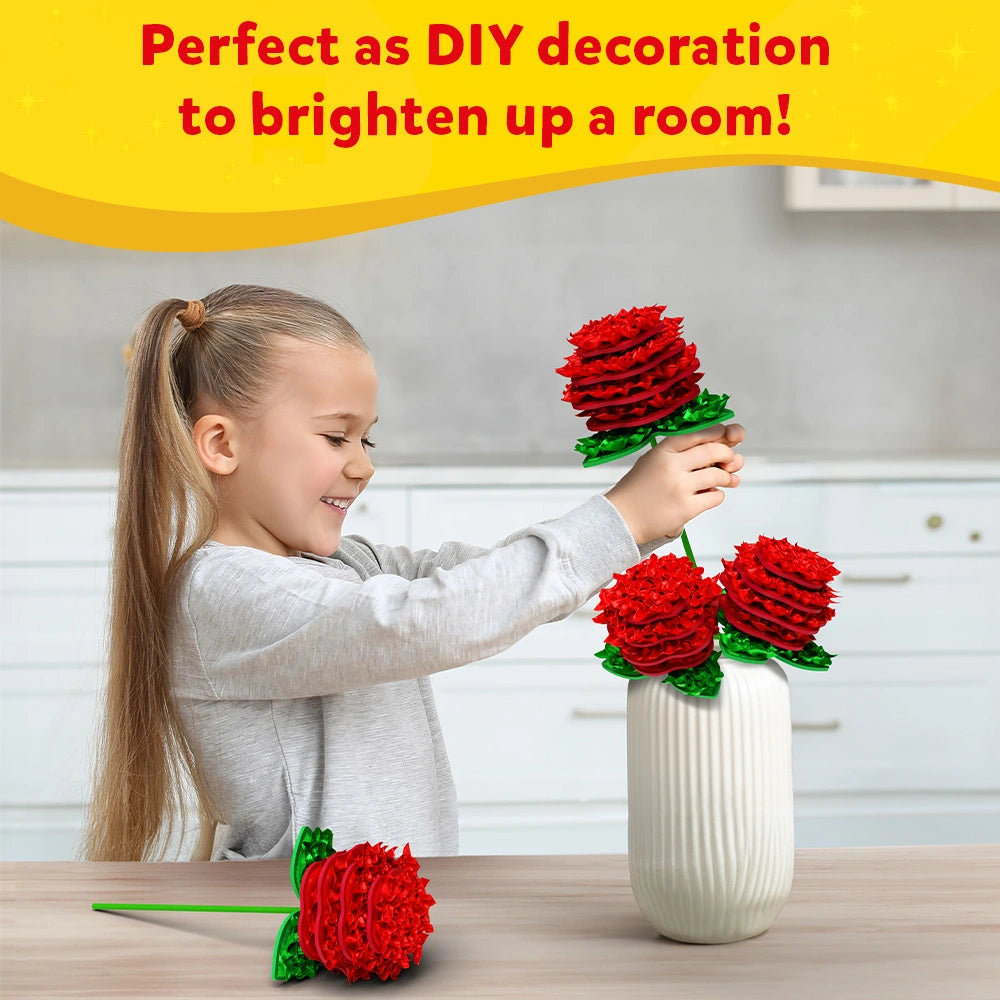 Skillmatics Poke-in Art - Rose Bouquet, Mess-Free Fun for Kids, DIY Wood Craft Kits