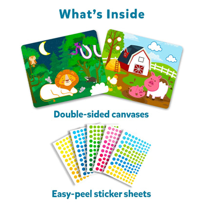 Skillmatics Dot It Sticker Art - Animals, Mess-Free Fun for Kids, 500+ Stickers, Craft Kits