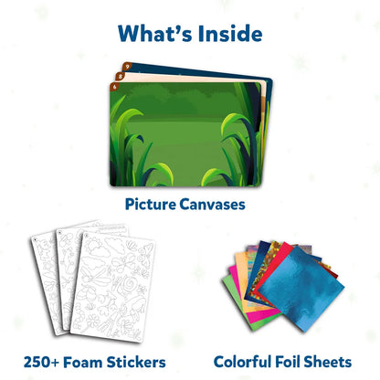 Skillmatics Foil Fun Bugs & Butterflies No Mess Craft Kit, (100+ Piece Art Set)