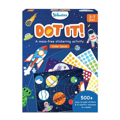 Skillmatics Dot It Sticker Art - Space, Mess-Free Fun for Kids