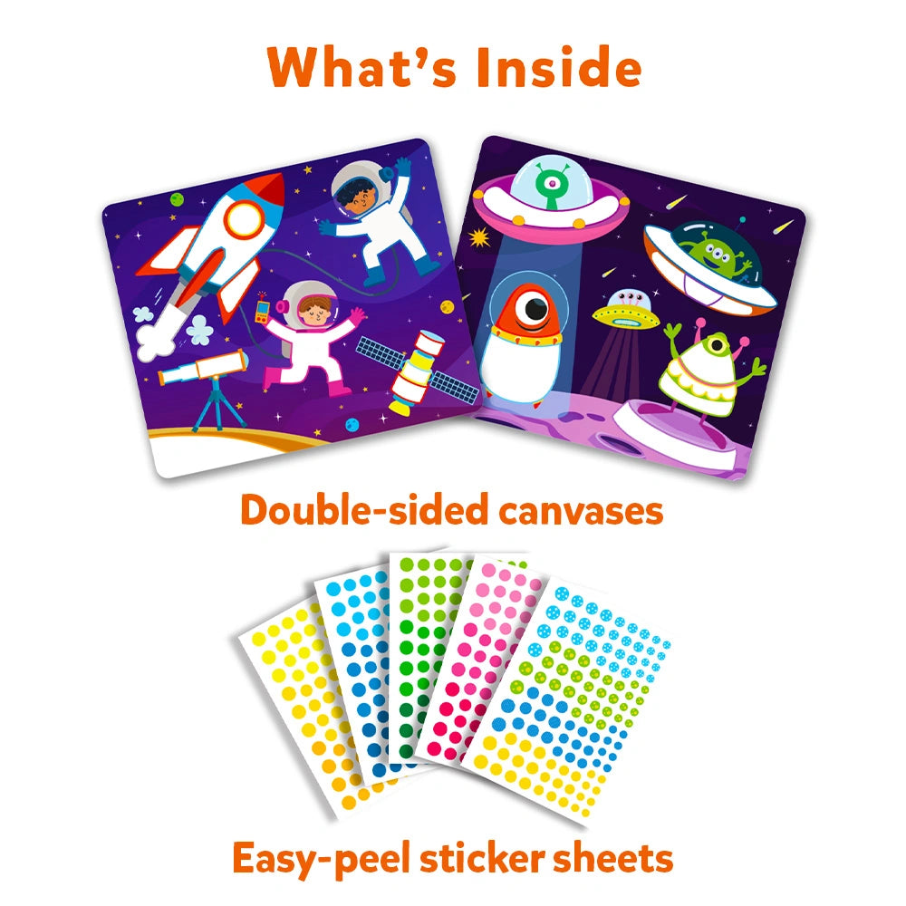 Skillmatics Dot It Sticker Art - Space, Mess-Free Fun for Kids
