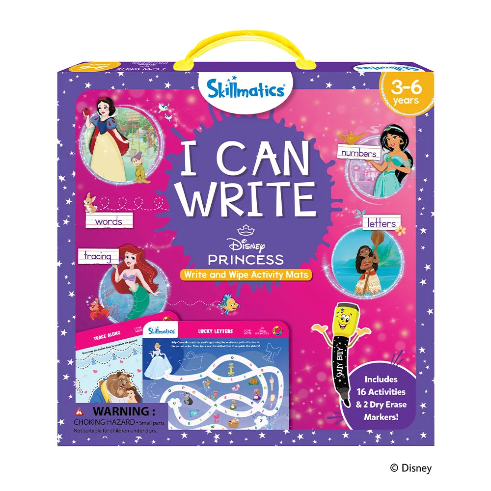 I Can Write: Disney Princess | Reusable Activity Mats (ages 3-6)