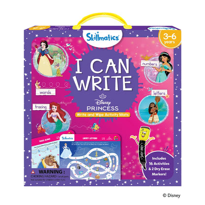 I Can Write: Disney Princess | Reusable Activity Mats (ages 3-6)