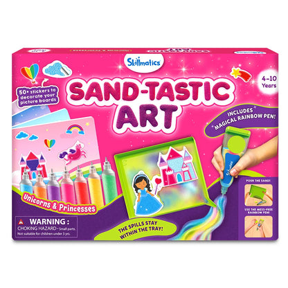 Sand-Tastic Art Unicorns & Princesses | Controlled-Mess Sand Art (ages 4-10)