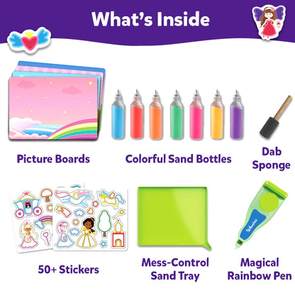 Sand-Tastic Art Unicorns & Princesses | Controlled-Mess Sand Art (ages 4-10)