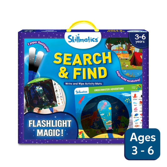 Search & Find Flashlight Magic | Reusable Activity Mats (ages 3-6)
