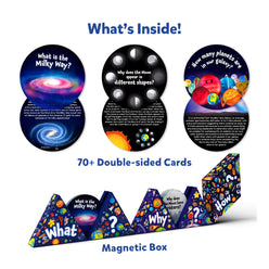 Educational card set in a magnetic box from Science Snippets Kit All About Space for Ages 7+
