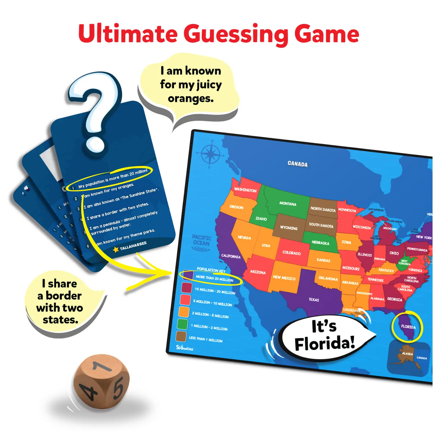 Scout it Out: The 50 States | Trivia Board Game (ages 7+)