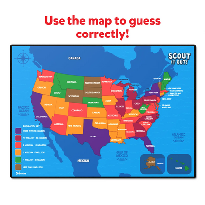 Scout it Out: The 50 States | Trivia Board Game (ages 7+)