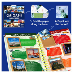 Origami puzzle book from Craft-O-Pedia: All Around The USA for ages 7+