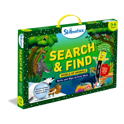 Search and Find: World of Animals | Reusable Activity Mats (ages 3-6)