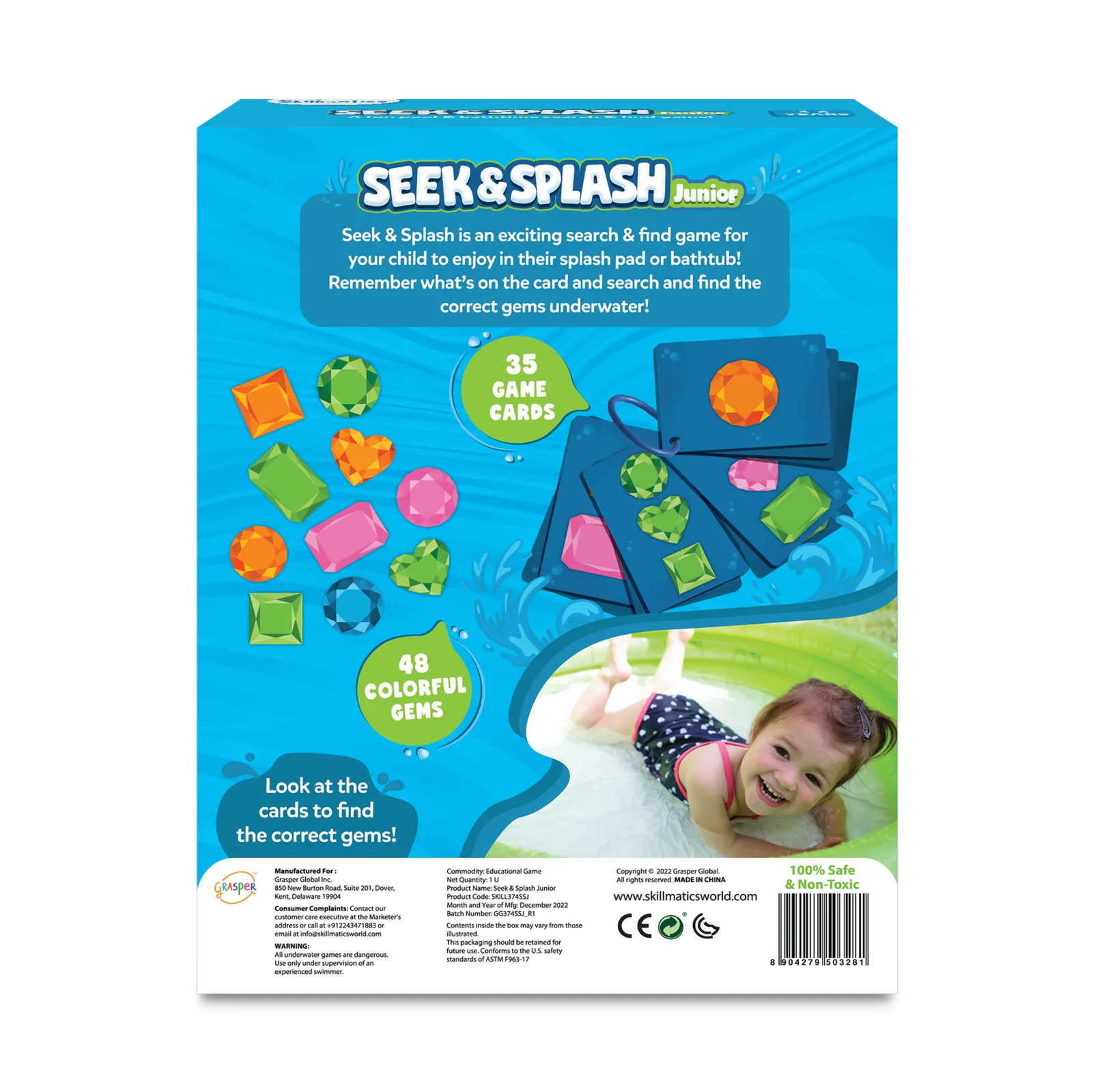 Seek & Splash Junior  | Underwater Search and Find Game (ages 3+)