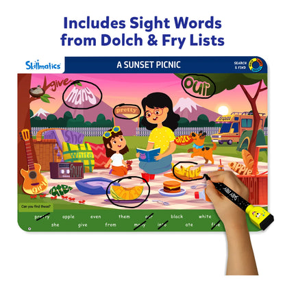 Search & Find Sight Words | Reusable Activity Mats (ages 3-6)