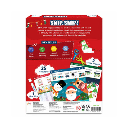 Snip Snip! Holiday Magic | Art & Craft Activity Kit (ages 3-7)