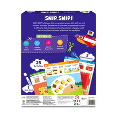 Scissor skills activity set from Snip Snip Art Craft Activity Kit for ages 3-7