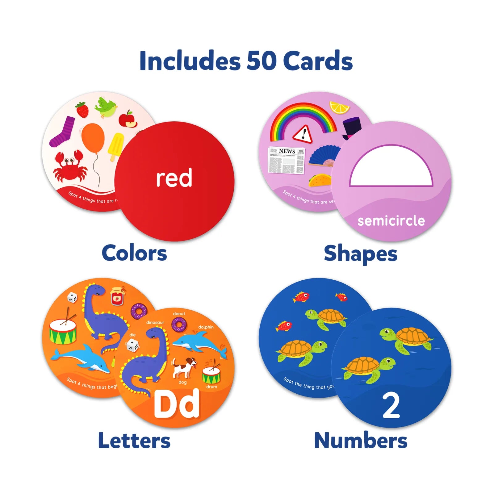 Spot and Learn - Flash Cards for Toddlers (ages 2-5) – Skillmatics