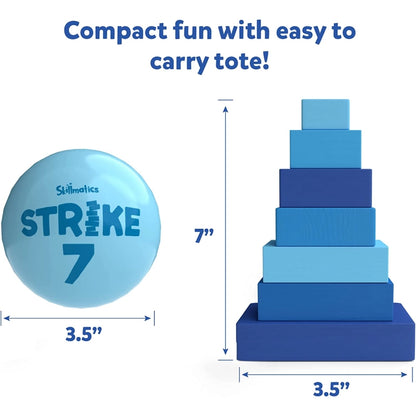 Strike 7 | Strategic Game of Knocking Down & Building Up (ages 6+)