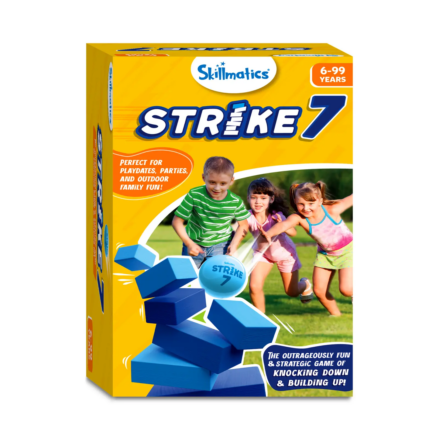 Strike 7 | Strategic Game of Knocking Down & Building Up (ages 6+)