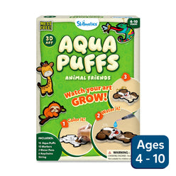 Skilomatics Aqua Puffs Animal Friends packaging with green and beige design