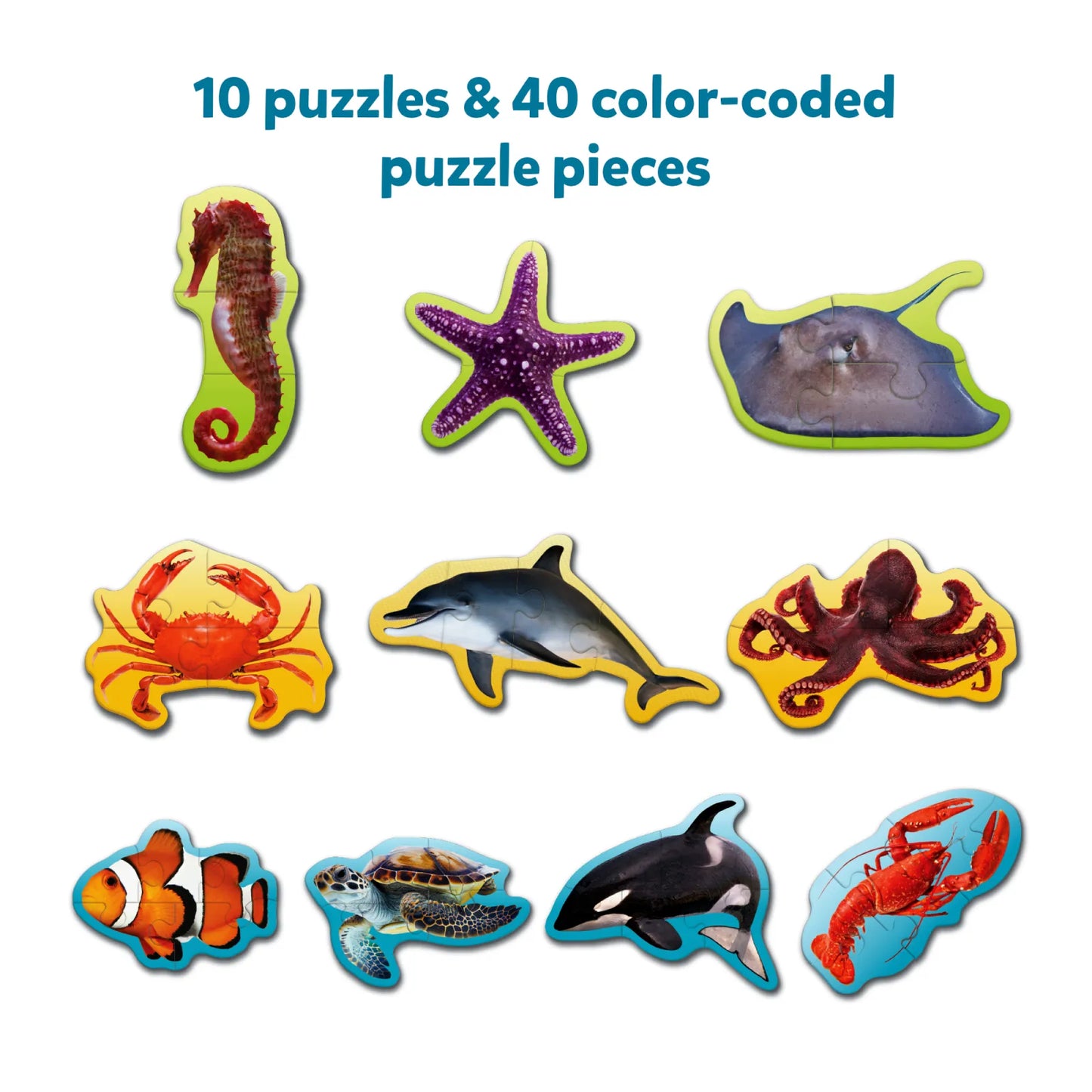 Step By Step Puzzle: Underwater Animals (ages 3+)