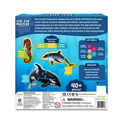 Step By Step Puzzle: Underwater Animals (ages 3+)