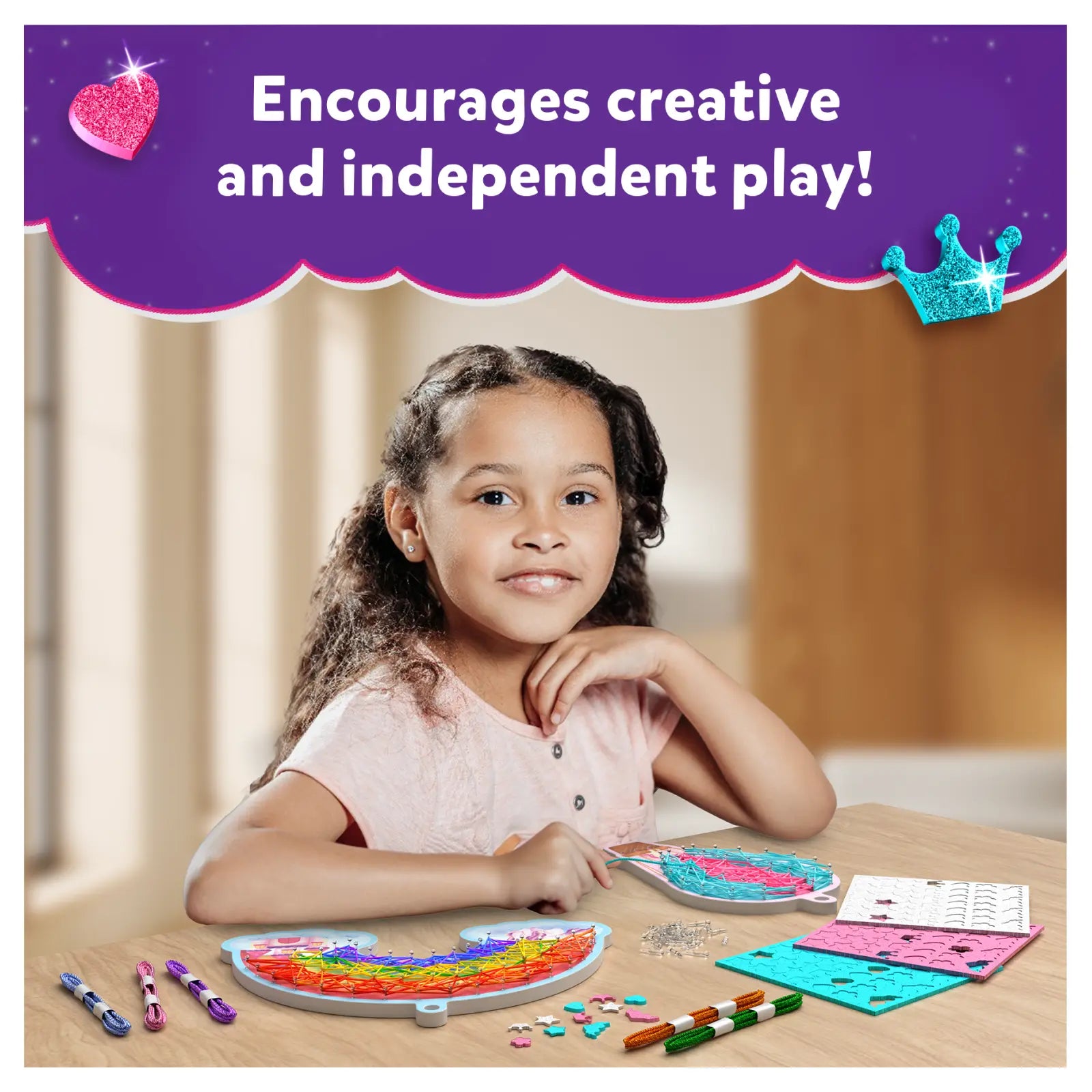 Super Strings: Unicorn Magic | Mess-Free String Art for Kids (ages 6-12)