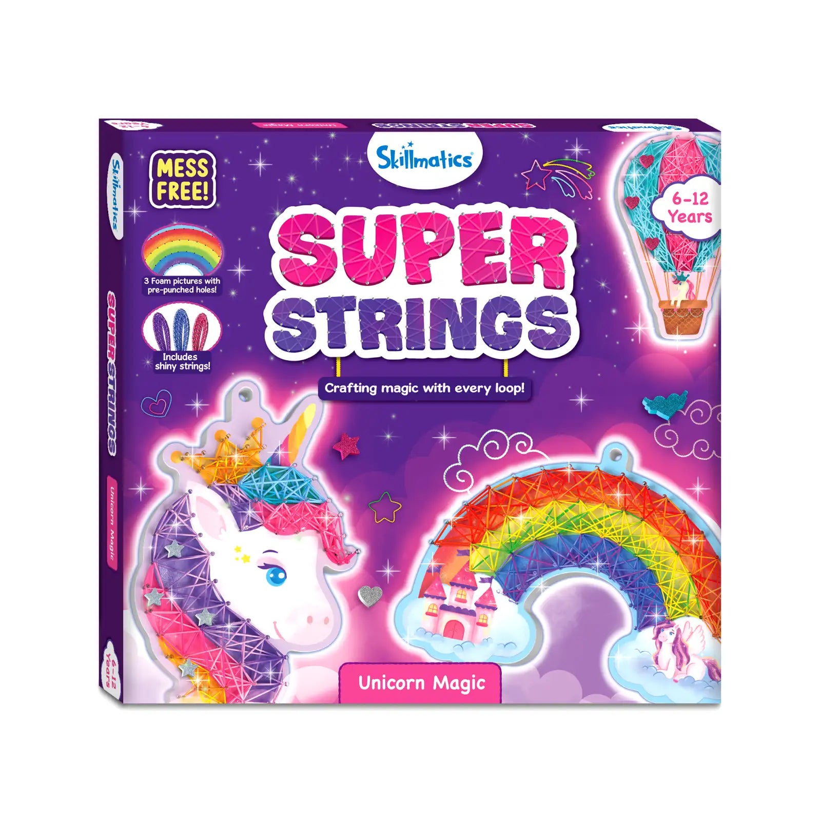 Super Strings: Unicorn Magic | Mess-Free String Art for Kids (ages 4-9)