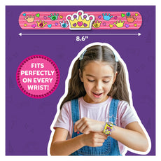 Princess-themed slap bracelet from Snap Bandz Unicorns & Princesses craft kit for kids