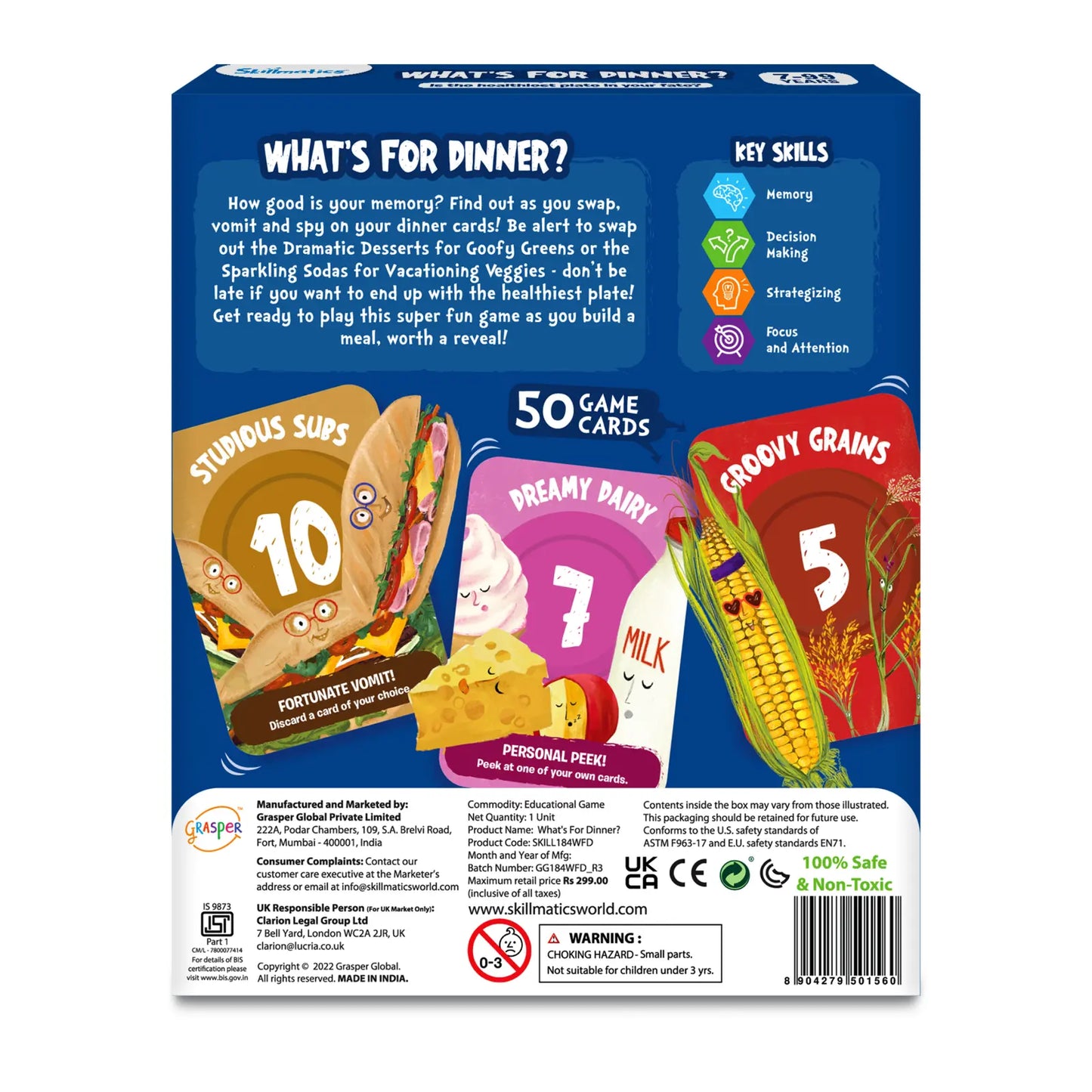 What’s for Dinner | Super Fun Strategy & Memory Game (ages 7+)