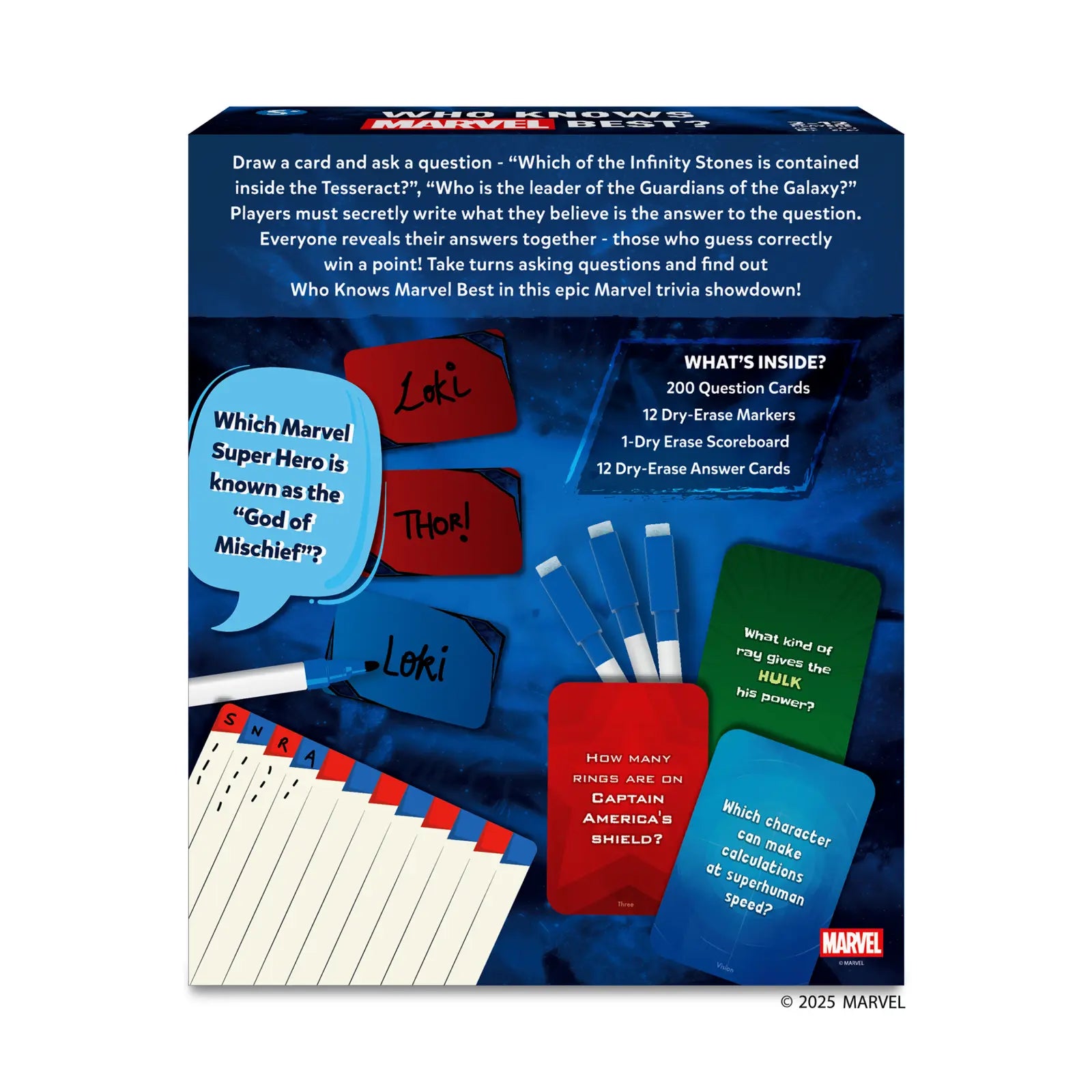 Who Knows Marvel Best? | Family & Party Card game (ages 8+)