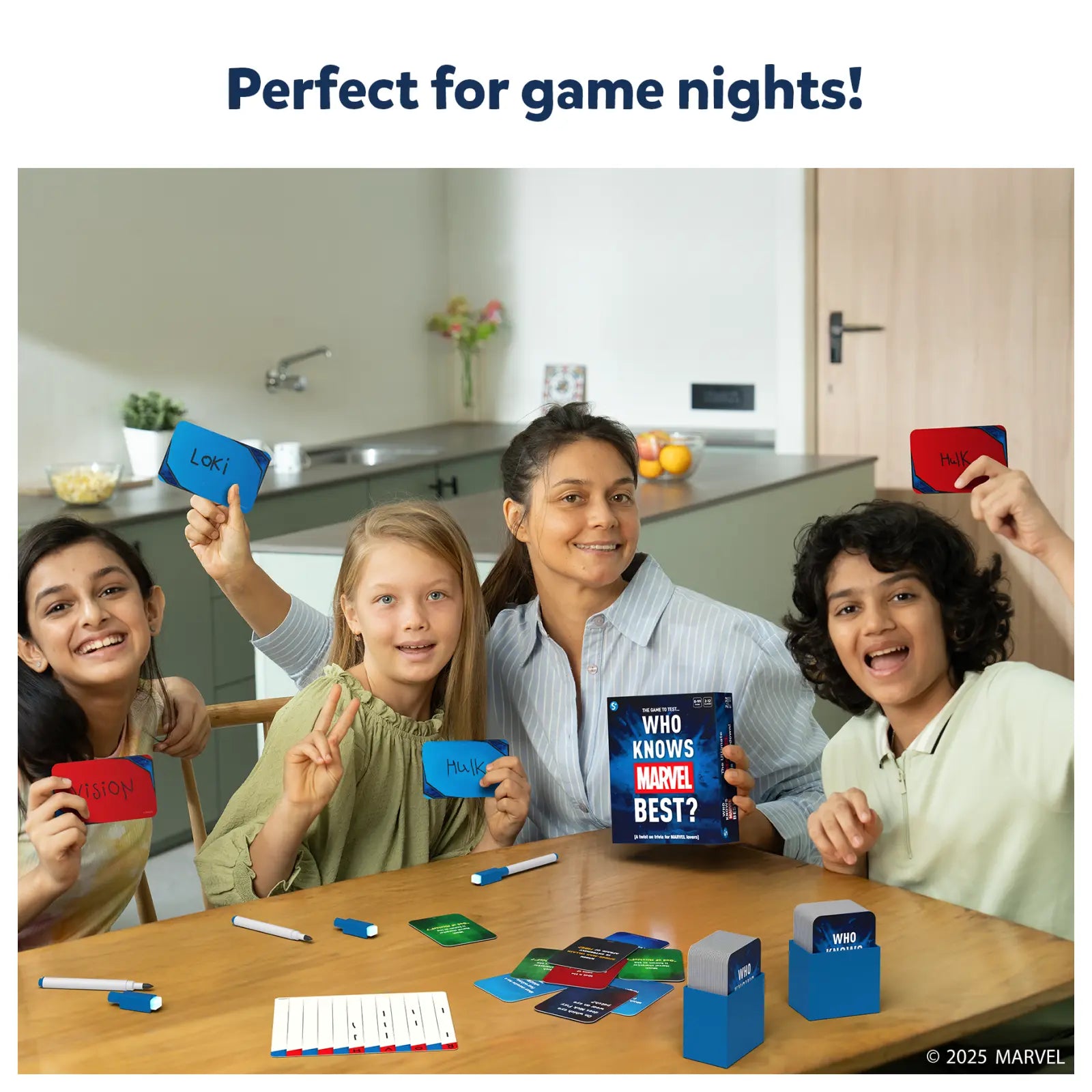 Who Knows Marvel Best? | Family & Party Card game (ages 8+)