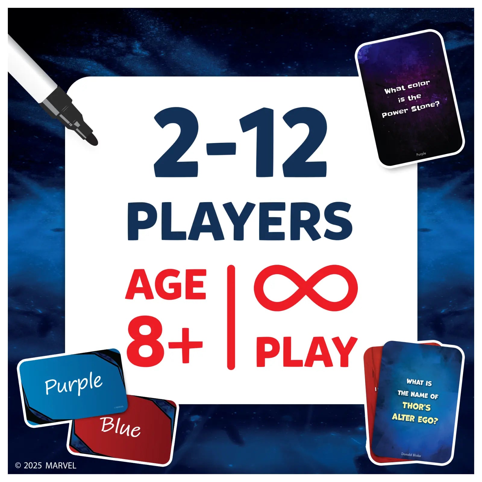 Who Knows Marvel Best? | Family & Party Card game (ages 8+)