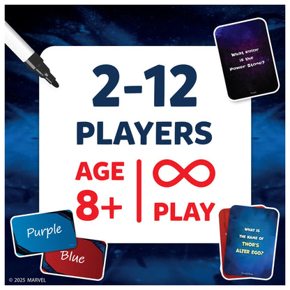 Who Knows Marvel Best? | Family & Party Card game (ages 8+)