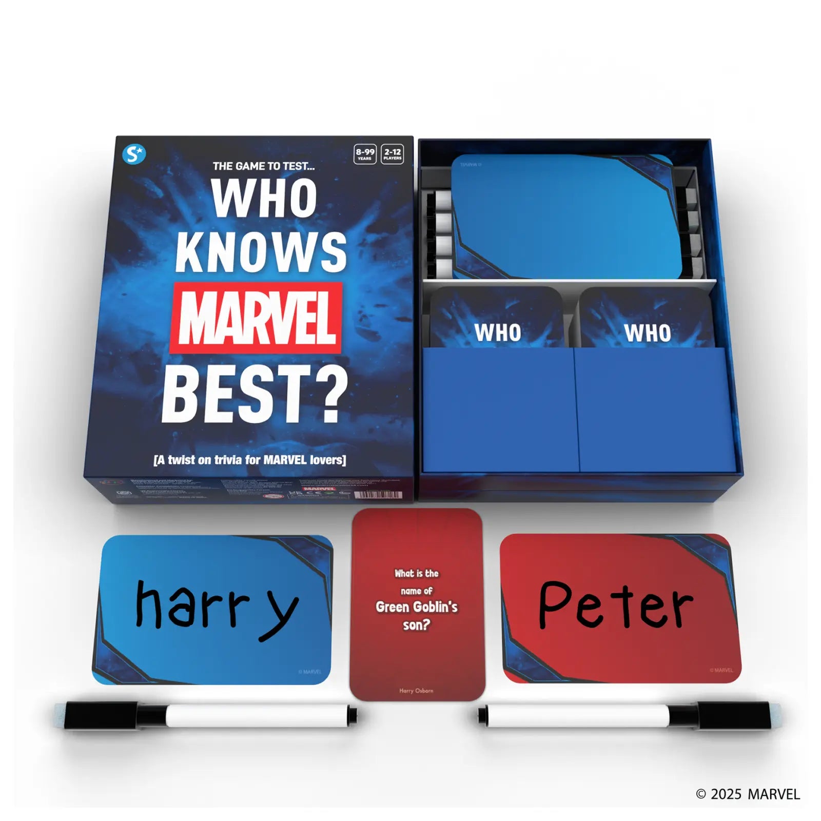 Who Knows Marvel Best? | Family & Party Card game (ages 8+)