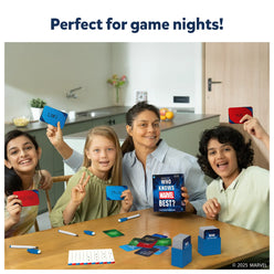 Marvel trivia game for family and parties, perfect for ages 8 and up
