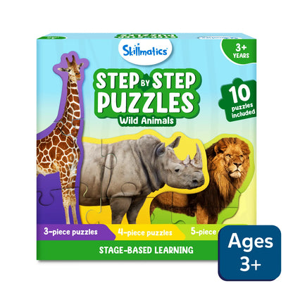 Step By Step Puzzle: Wild Animals (ages 3+)