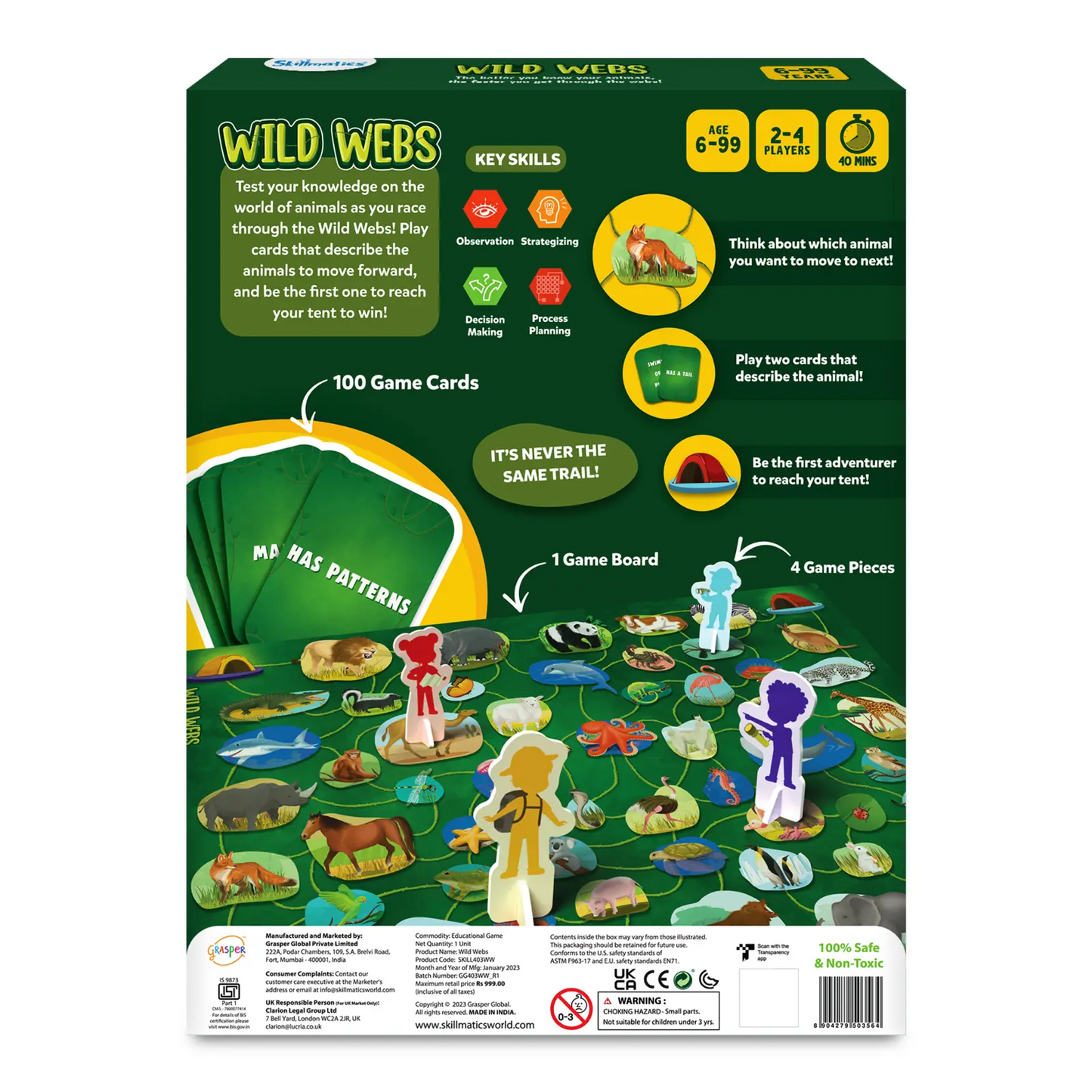 Wild Webs | Animal Board Game (ages 6+)