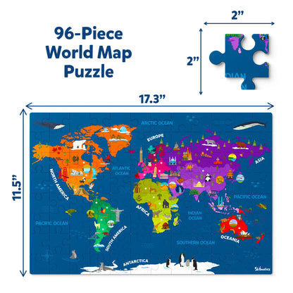 World Map Puzzle (ages 6-12)