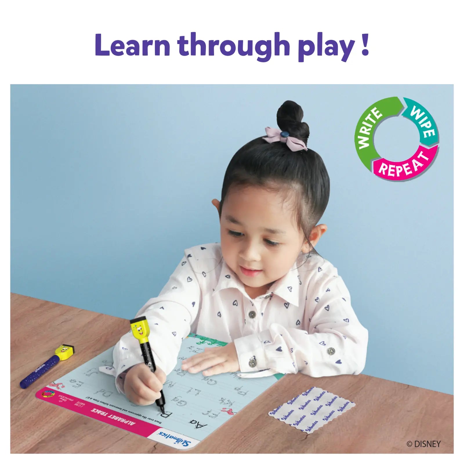 Child’s learning placemat from I Can Write Disney Princess & Lilo Stitch collection