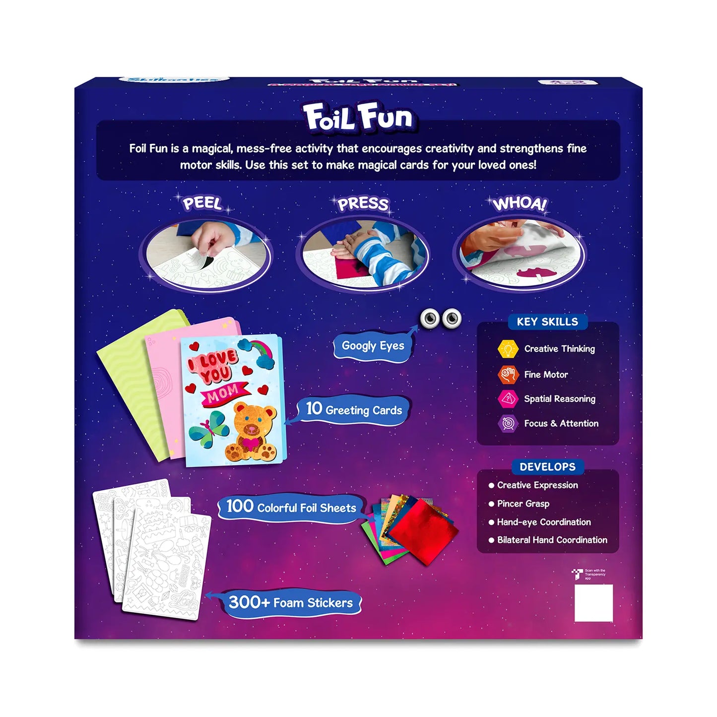 Foil Fun Card Making Set craft kit with colorful foil sheets and embellishments
