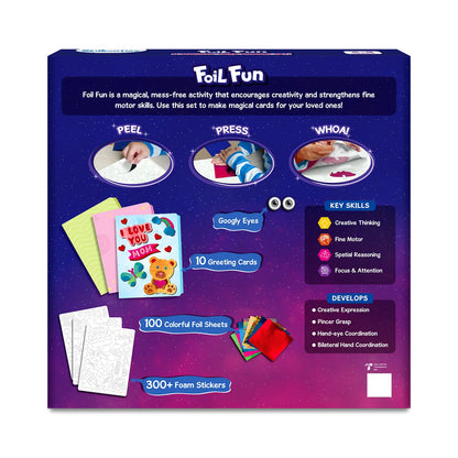 Foil Fun Card Making Set craft kit with colorful foil sheets and embellishments