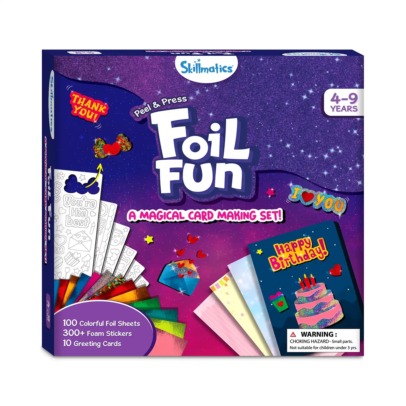 Foil Fun Card Making Set with colorful foil sheets and greeting card supplies