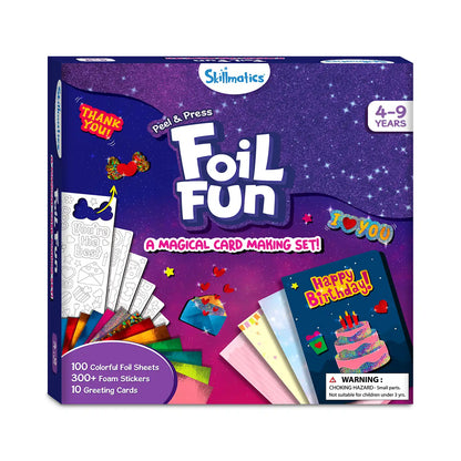 Foil Fun Card Making Set with colorful foil sheets and greeting card supplies
