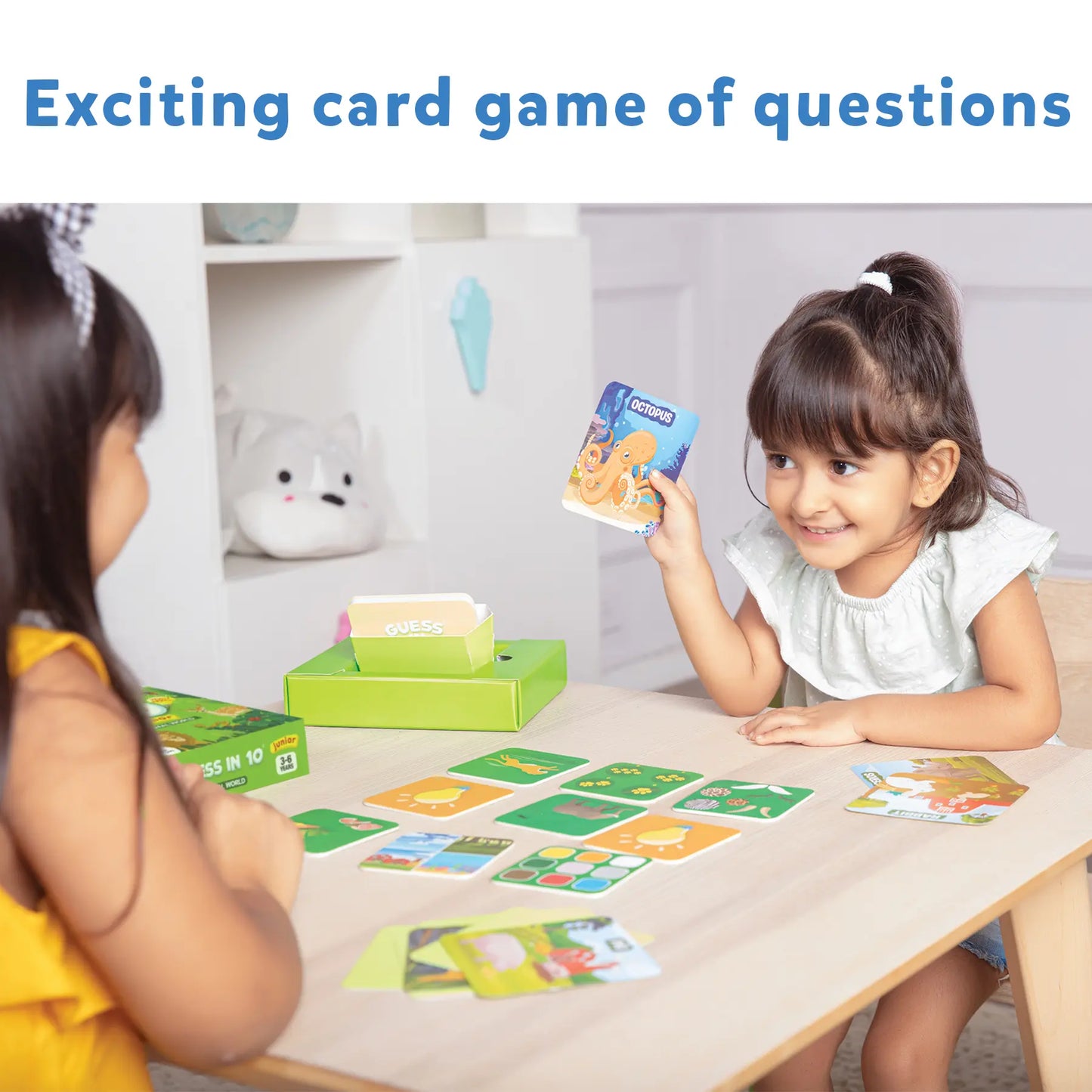 Skillmatics Card Game - Guess in 10 Junior Animal World, for Ages 3 to 6