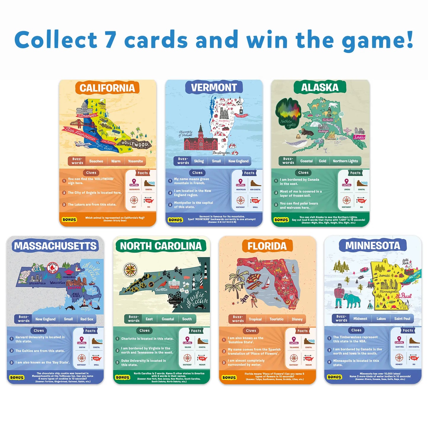 Skillmatics Card Game - Guess in 10 50 States, Gifts for Ages 8 and up